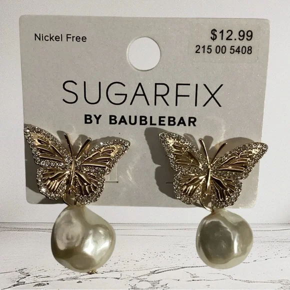 Sugarfix by BaubleBar Butterfly Earrings 1599 1600 - Picture 2 of 3